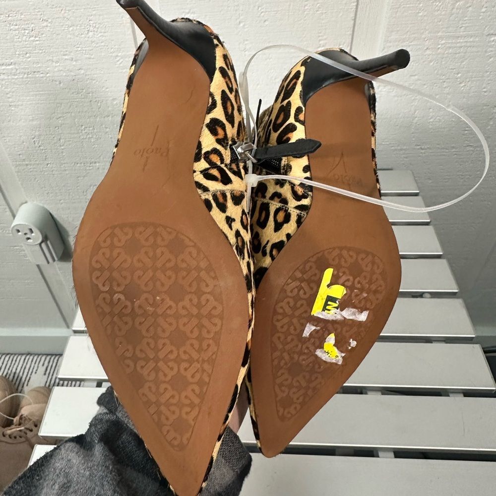 Linea Paolo Perfect Knee High Boot Leopard Print Size 5.5 NWOT - Picture 3 of 11